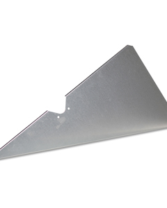 Sheet metal partit. sgl upper closed f/end-partition BD-C-MB